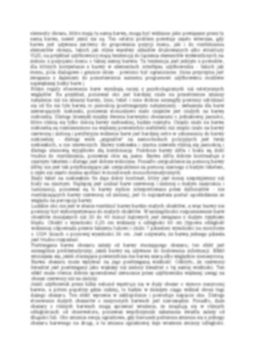 Wykorzystanie barwy w grafice komputerowej-opracowanie - strona 2