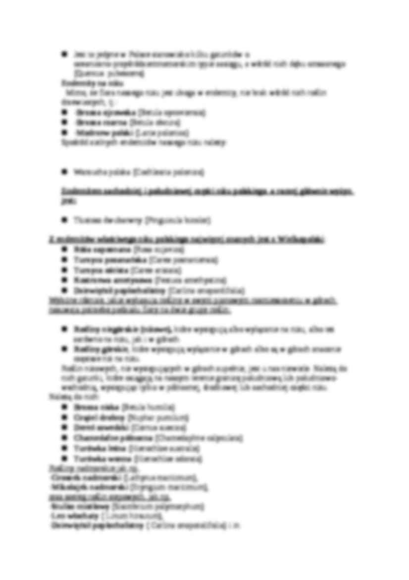 Charakterystyka flory i fauny nizin i wyżyn Polski-opracowanie - strona 2