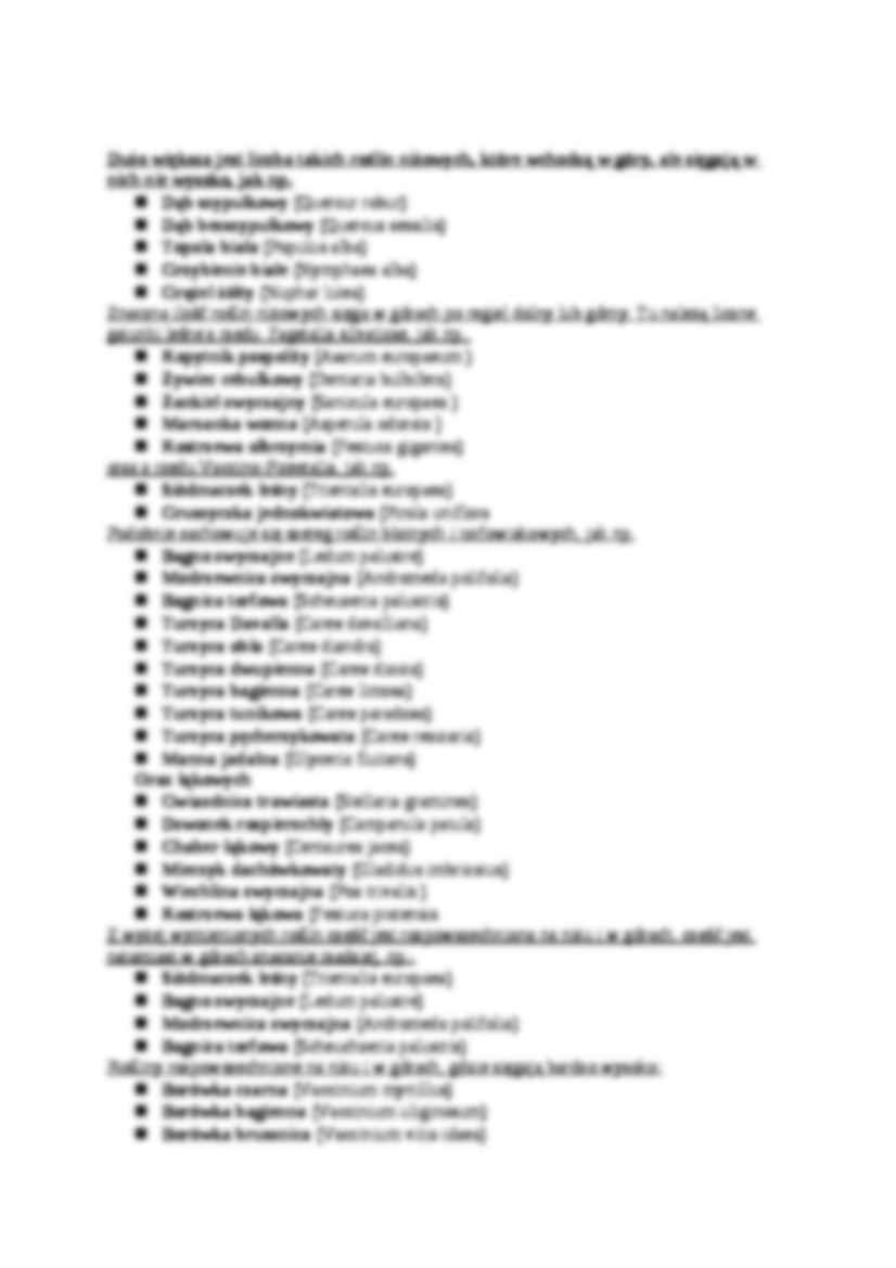 Charakterystyka flory i fauny nizin i wyżyn Polski-opracowanie - strona 3