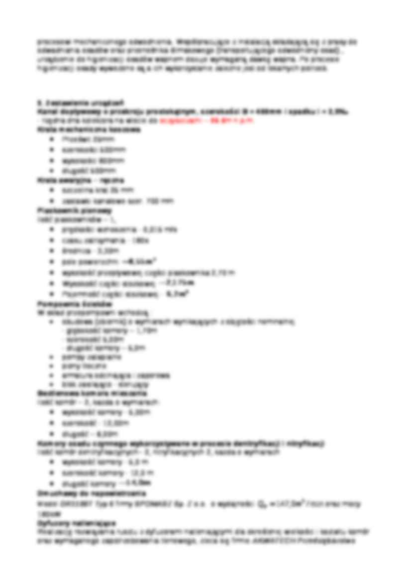 Projekt miejskiej oczyszczalni ścieków-opracowanie - strona 3