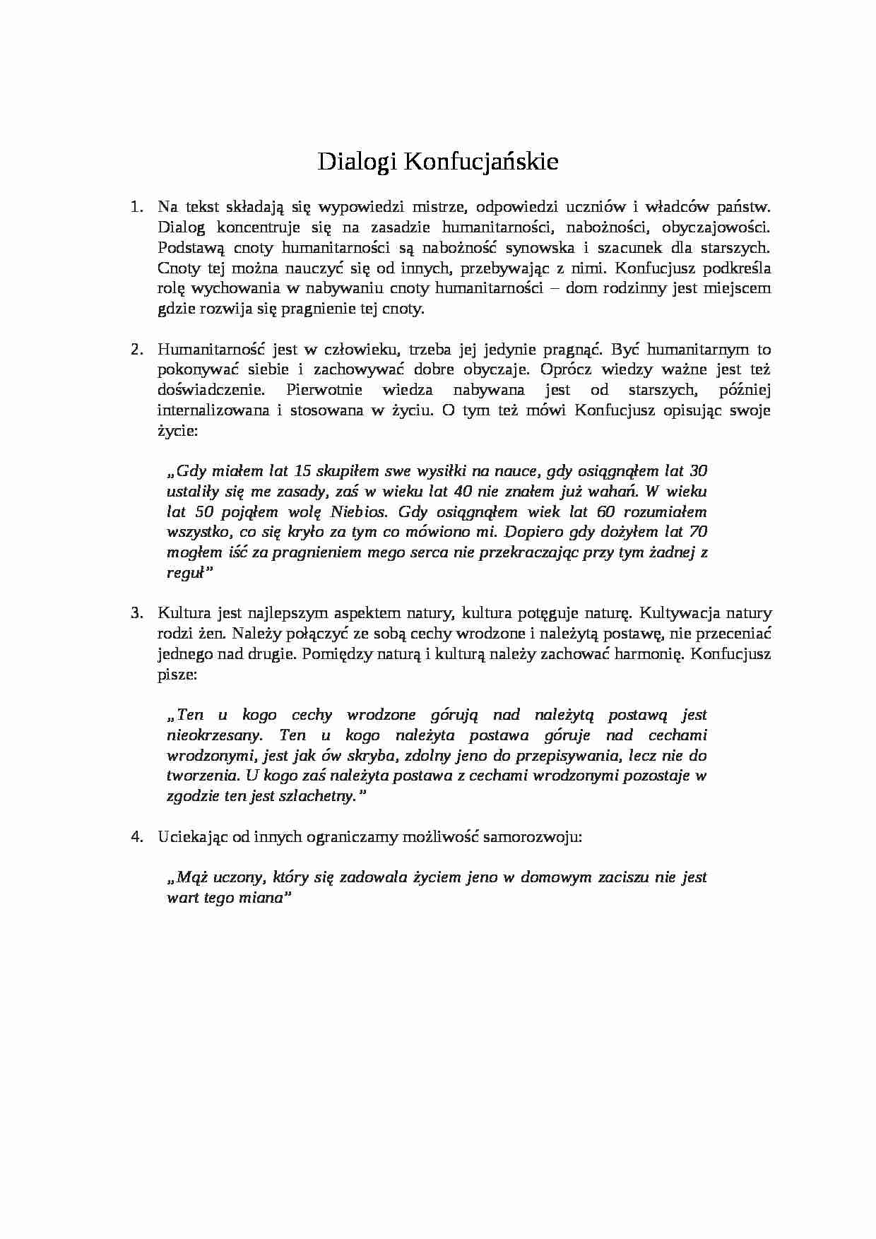 Dialogi Konfucjańskie - strona 1