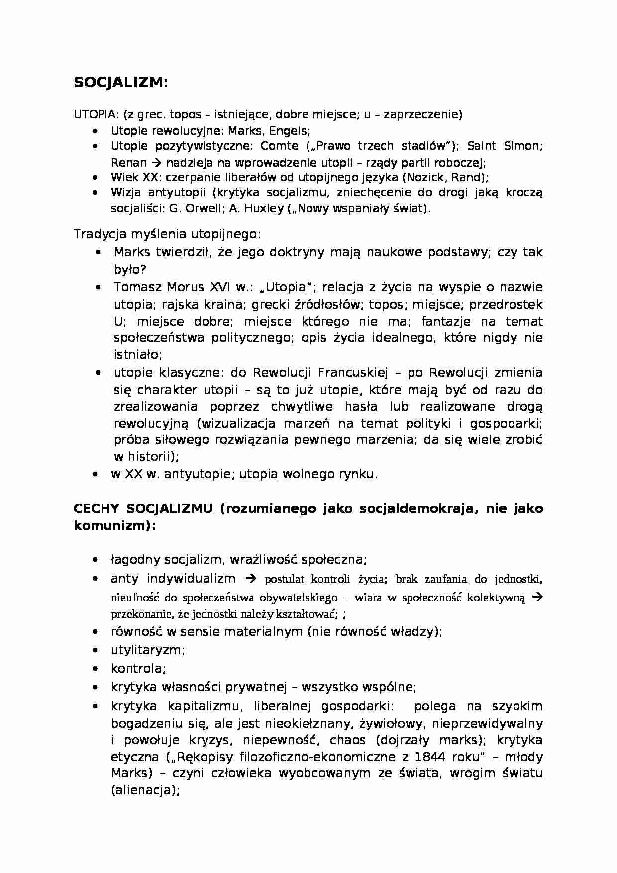 Socjalizm - Utopia - strona 1