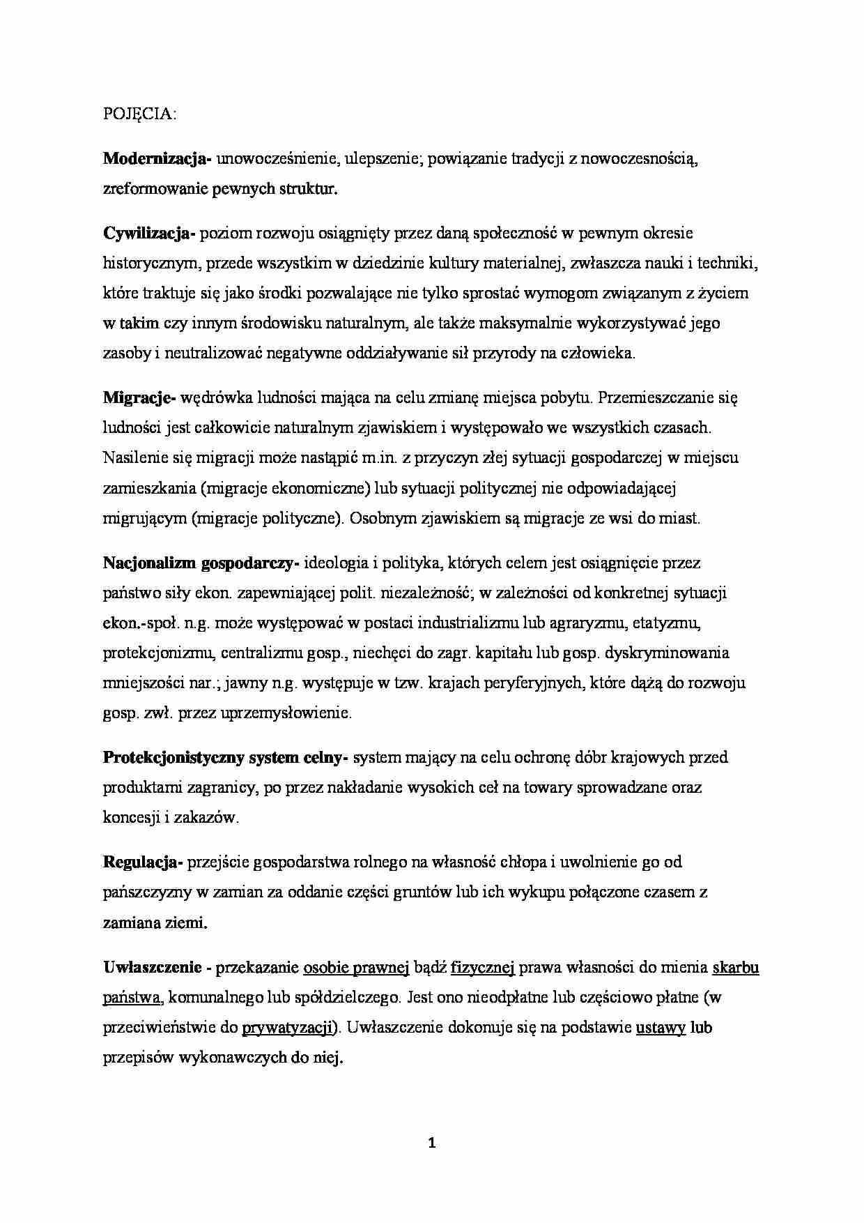 Pojęcia - Modernizacja - strona 1