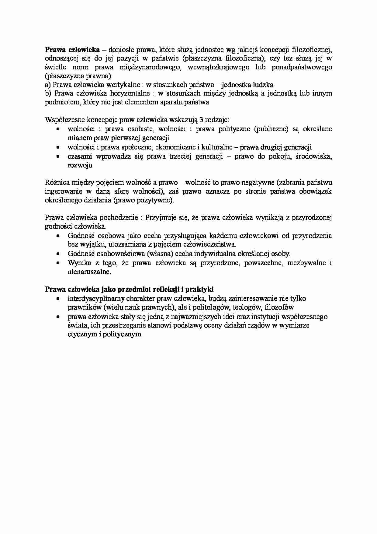 Prawa człowieka - Prawa społeczne - strona 1