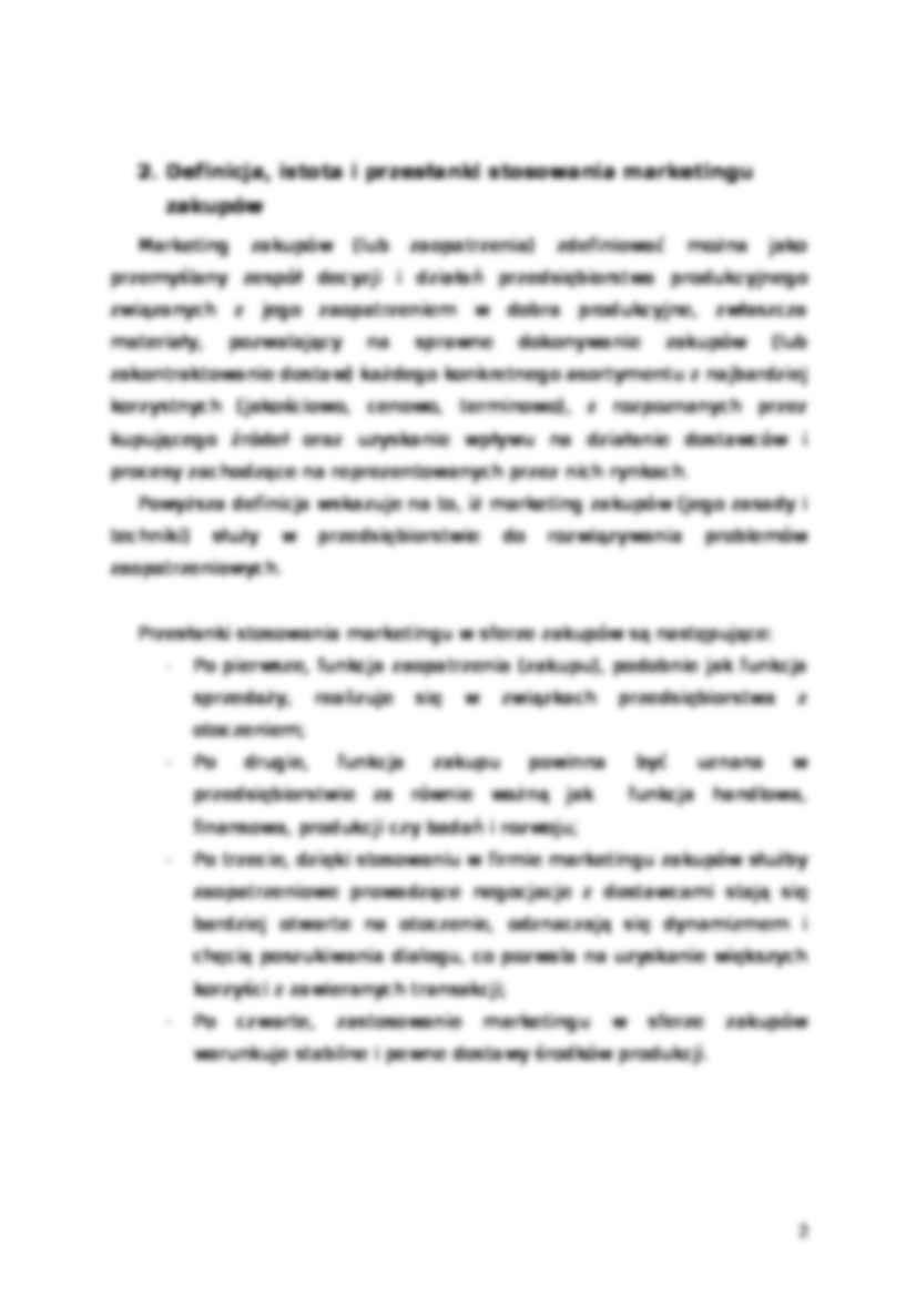 Cena w marketingowej strategii zakupów - strona 2