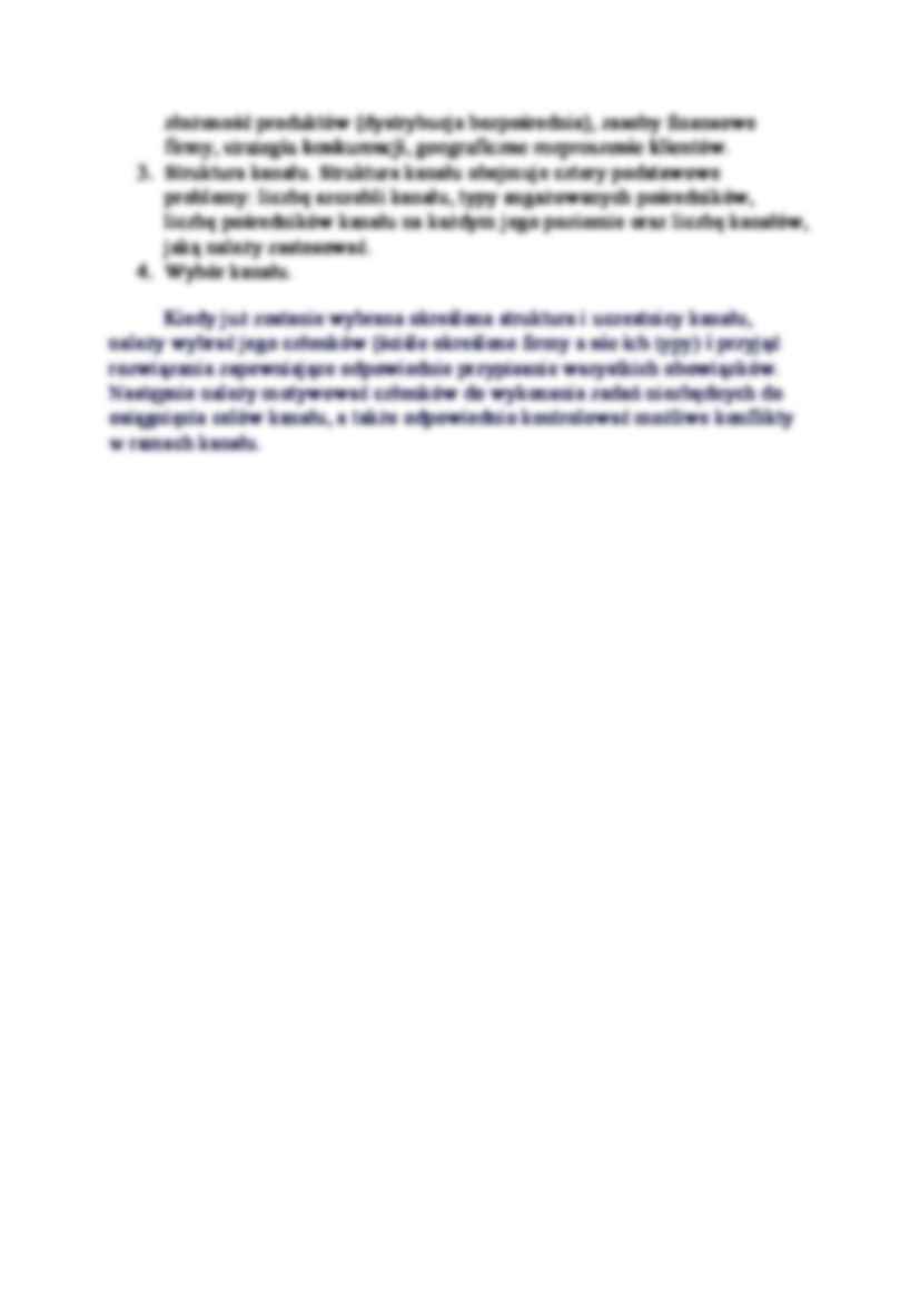 Dystrybucja - Kanały dystrybucji.  - strona 3