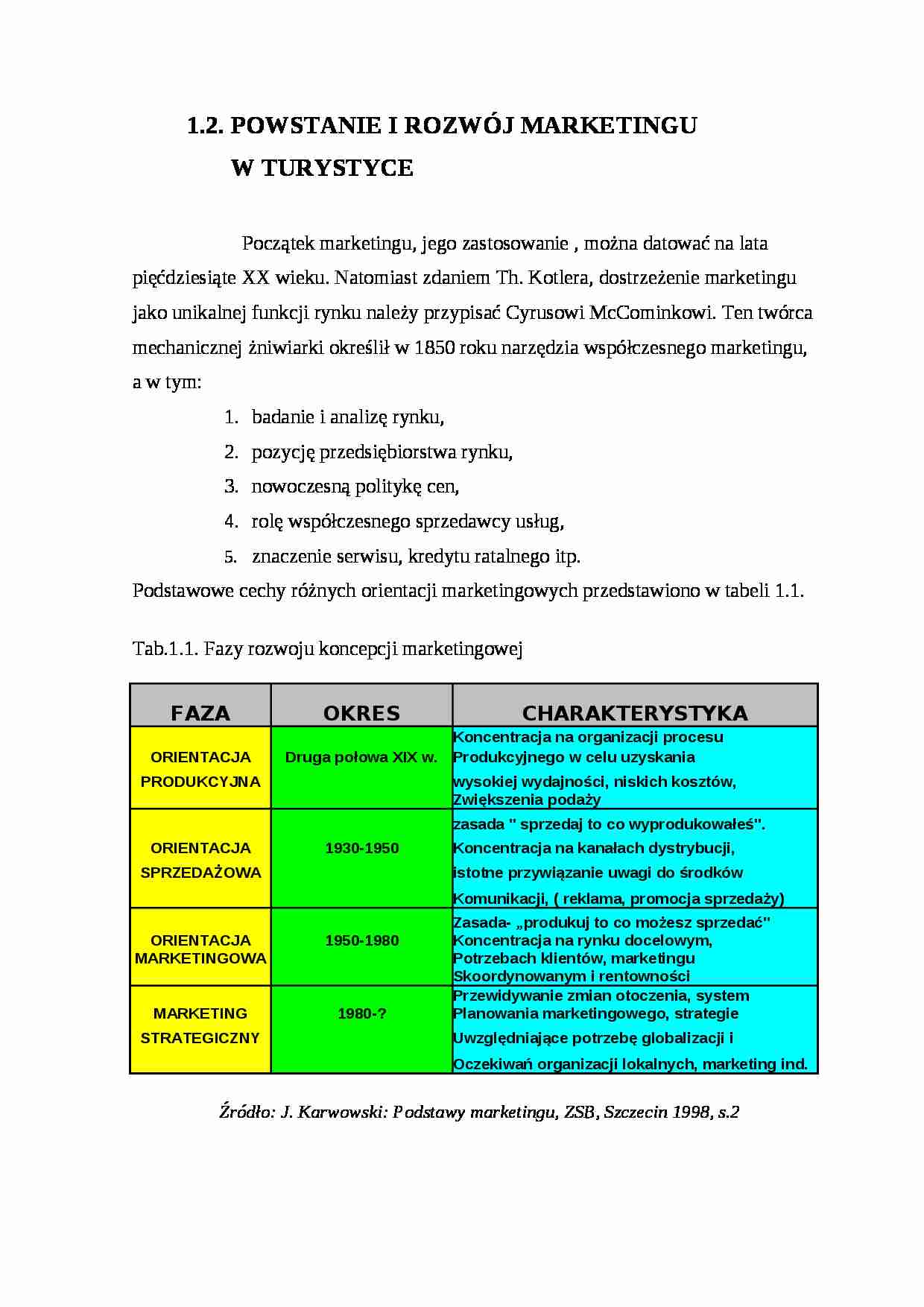 Marketing w turystyce - strona 1
