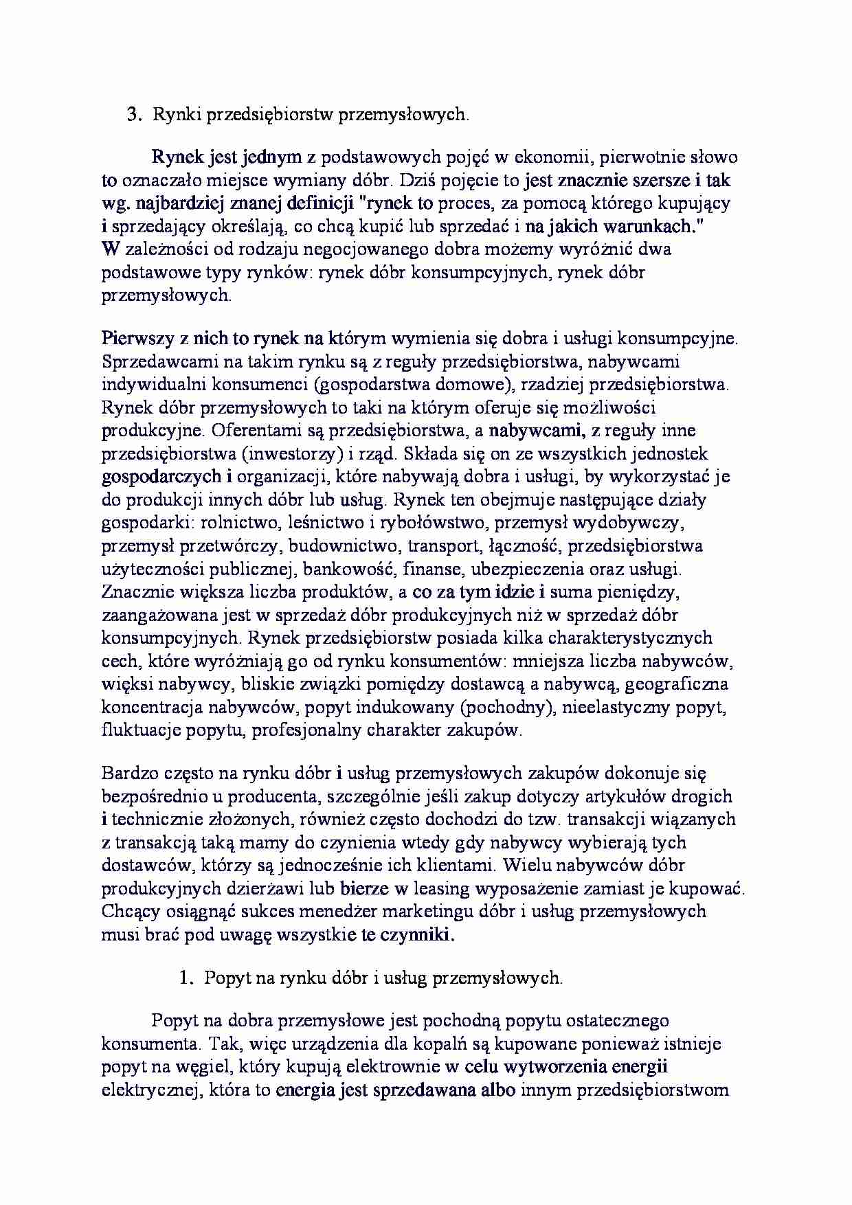 Rynki przedsiębiorstw przemysłowych - strona 1