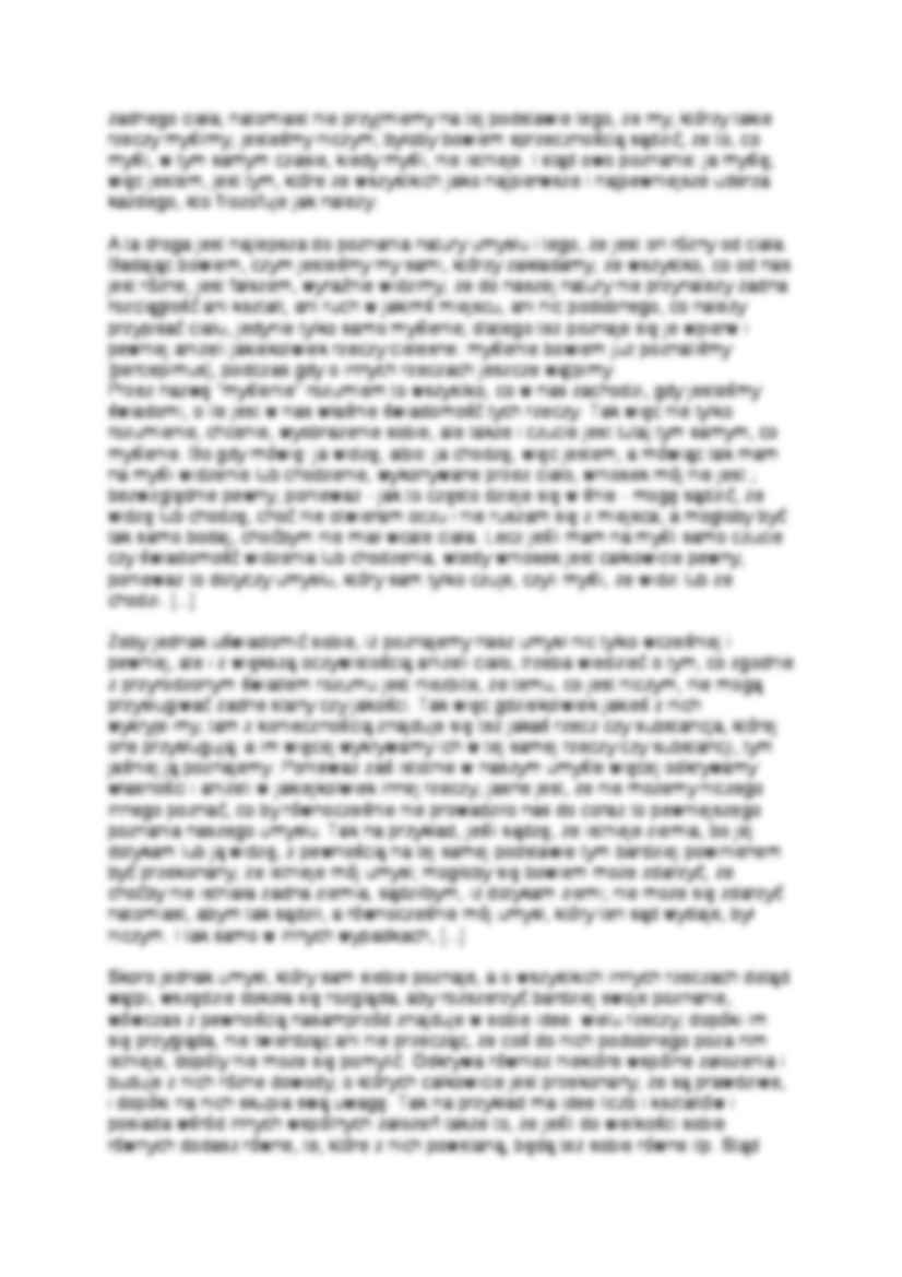 Rene Descartes, Wątpienie - Bóg - Materia - strona 2
