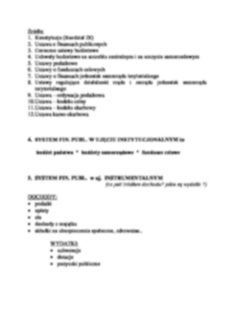 SYSTEM FINANSÓW PUBLICZNYCH - strona 2