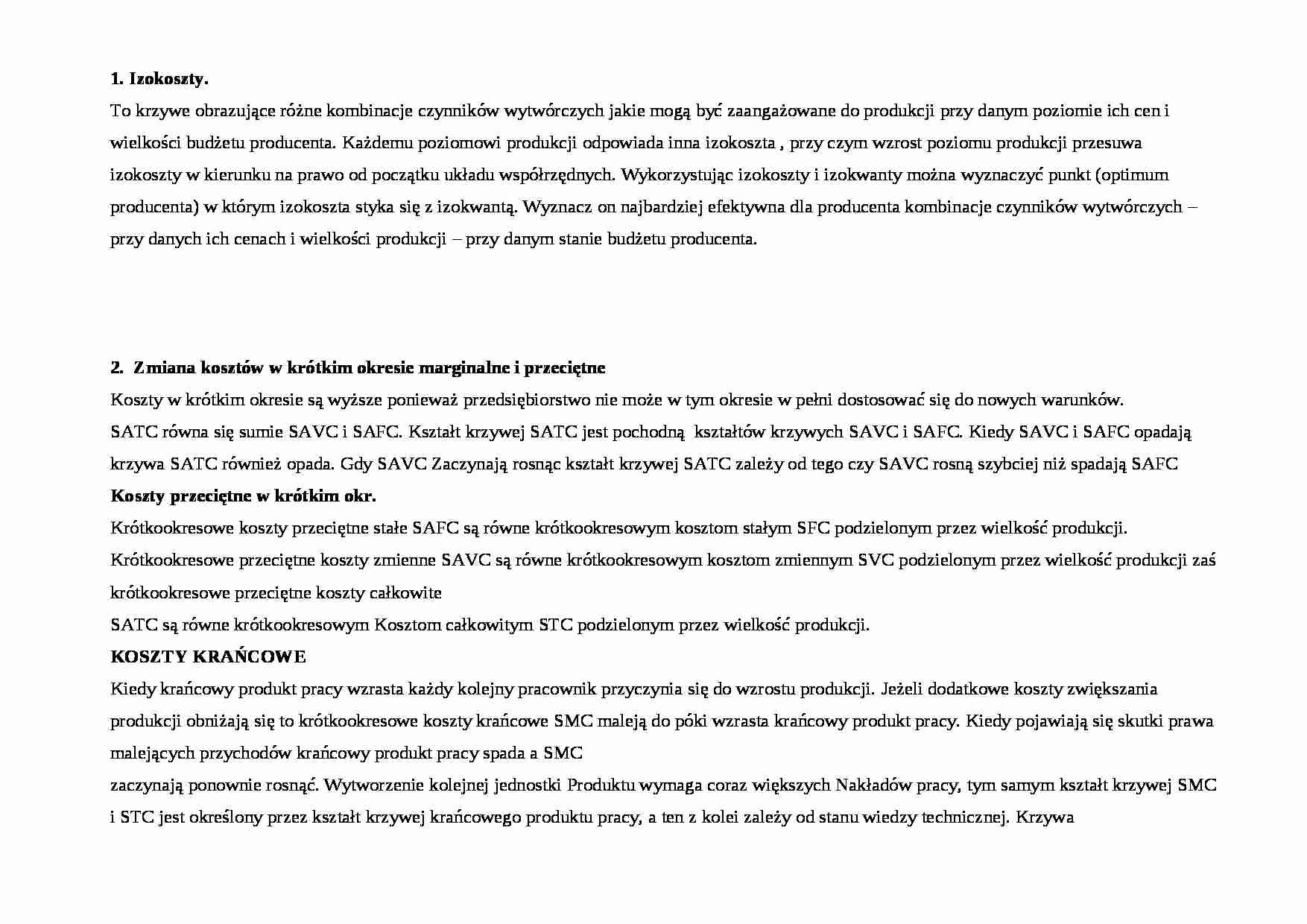 Koszty, popyt i podaż na pracę - strona 1