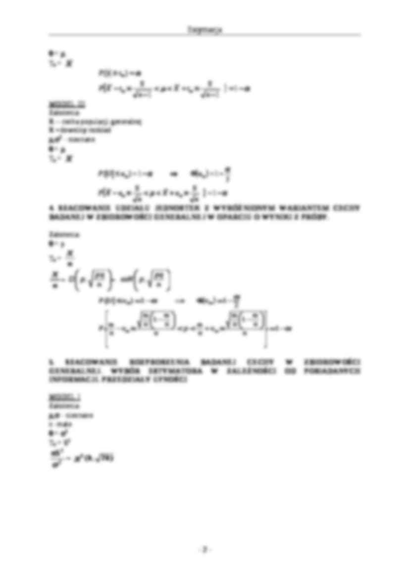Estymacja - POJĘCIE, WŁASNOŚCI, ZASTOSOWANIE - strona 2