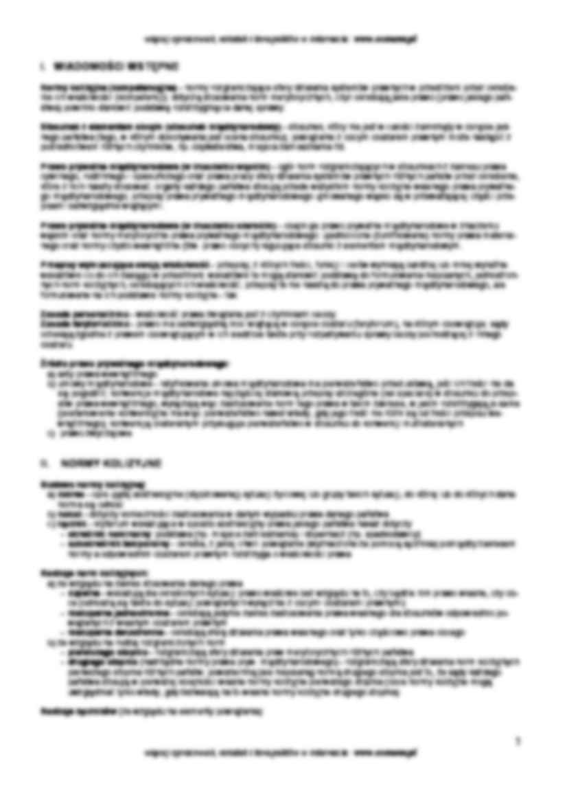 Prawo prywatne międzynarodowe - konspekt - strona 2