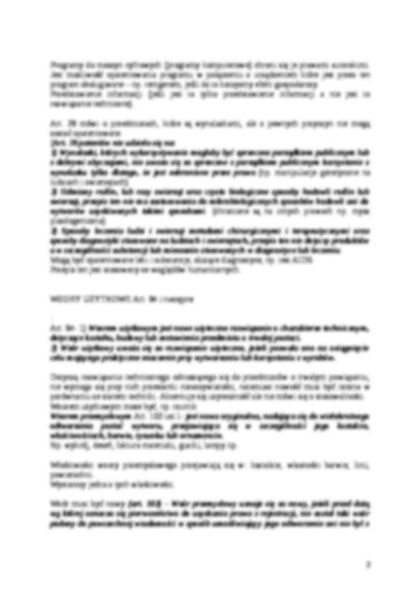 Prawo własności przemysłowej - Patent - strona 2