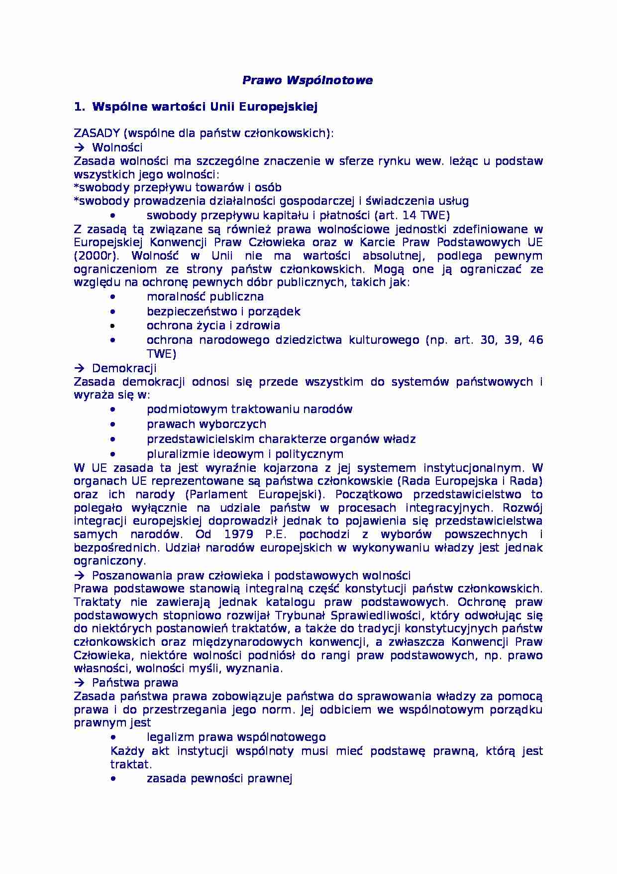 Prawo wspólnotowe UE - strona 1