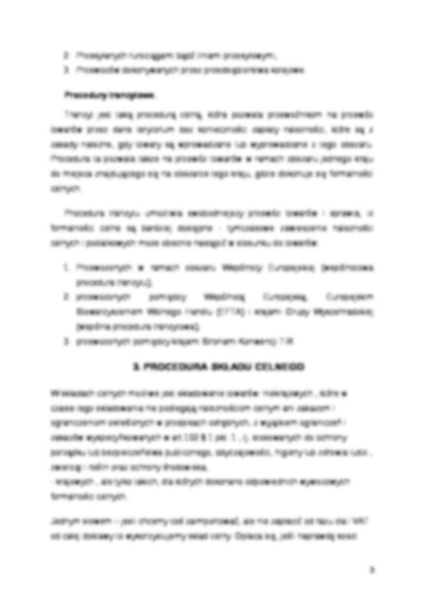 Procedury celne - strona 3
