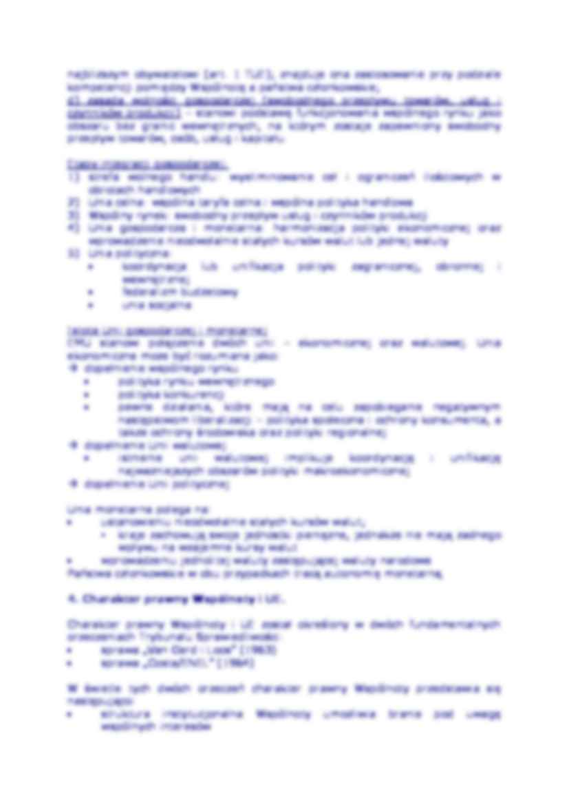 Wspólne wartości Unii Europejskiej. Charakterystyka filarów UE - strona 3