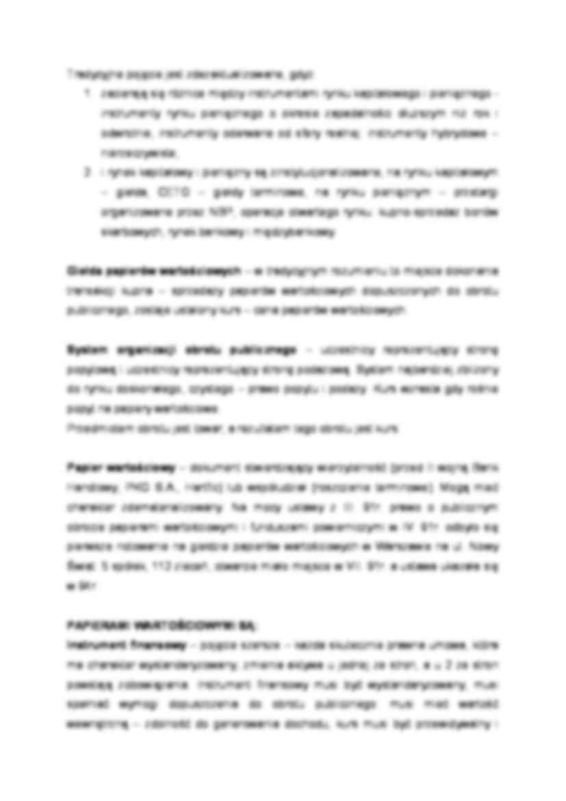 RYNEK FINANSOWY I GIEŁDA - strona 2