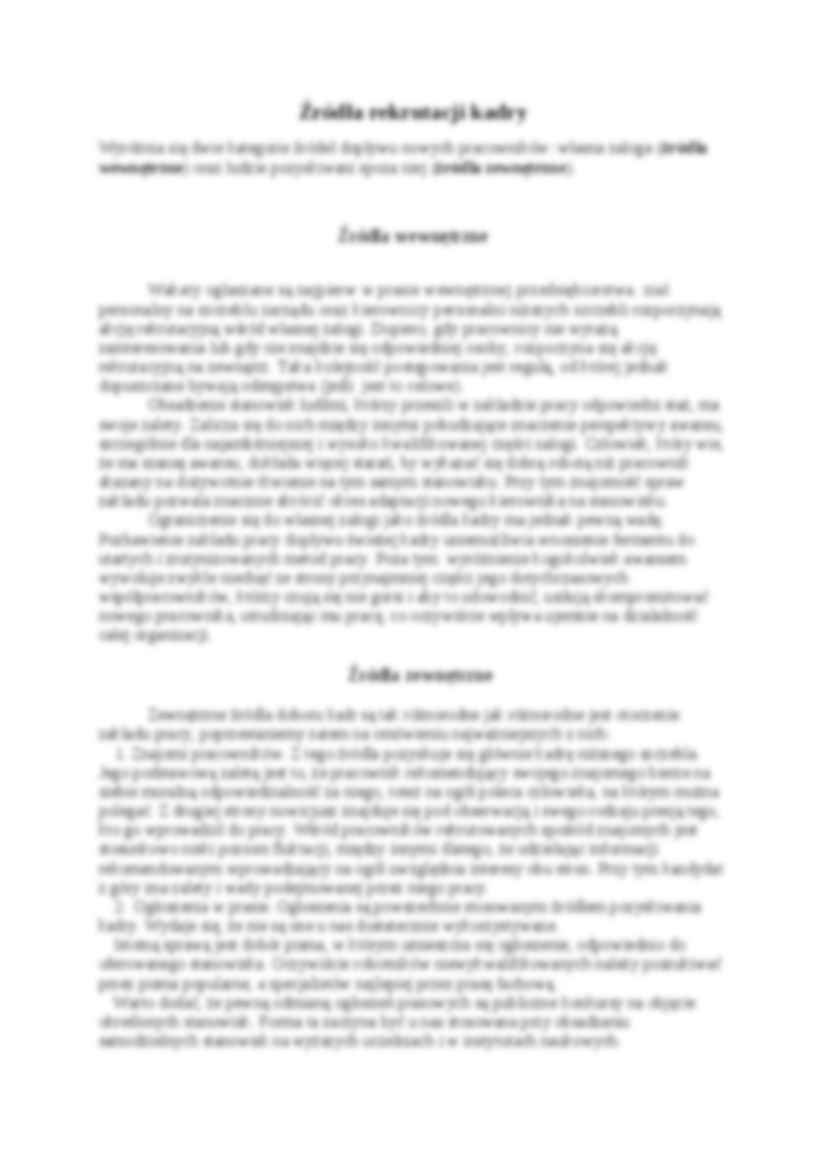 Zarządzanie kadrami - rekrutacja i selekcja - strona 3