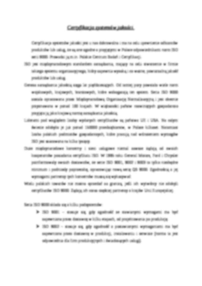 Certyfikacja systemów jakości ISO - strona 2