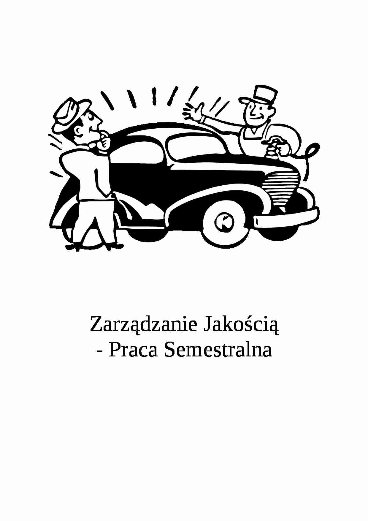Zarządzanie jakością - praca semestralna - strona 1
