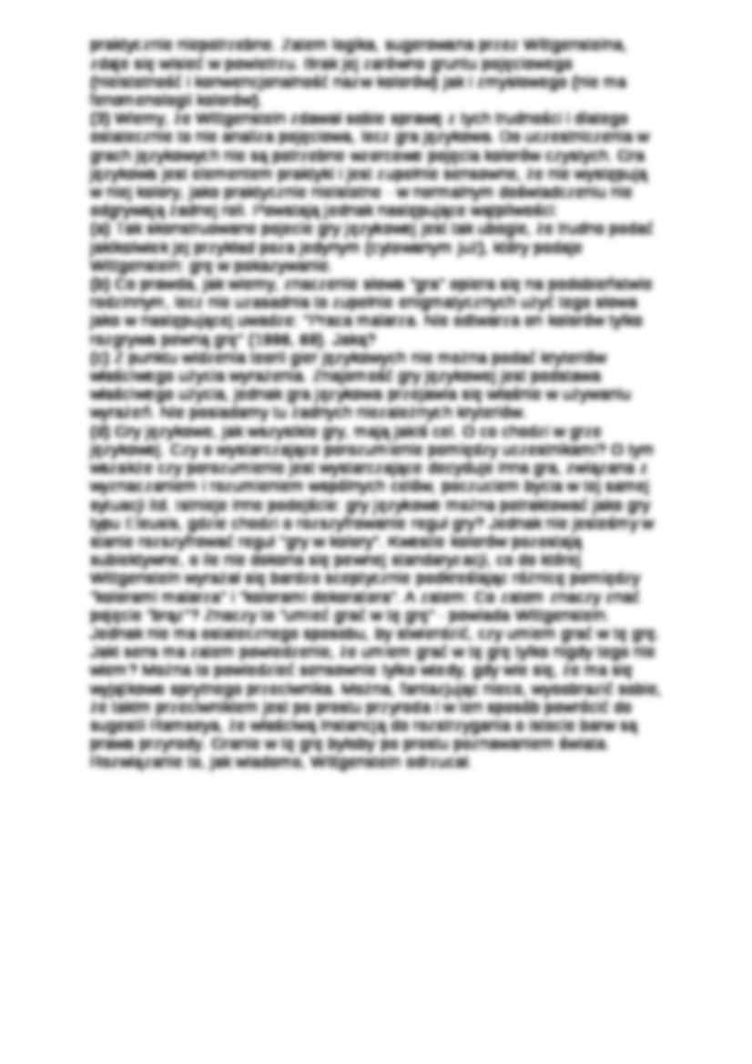 Logiczno-językowa teoria kolorów Wittgensteina - strona 3