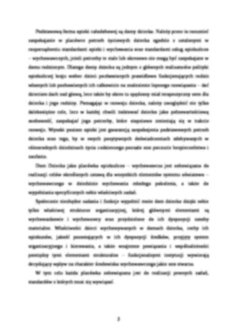 Dom dziecka - placówka opiekuńczo-wychowawcza - strona 2