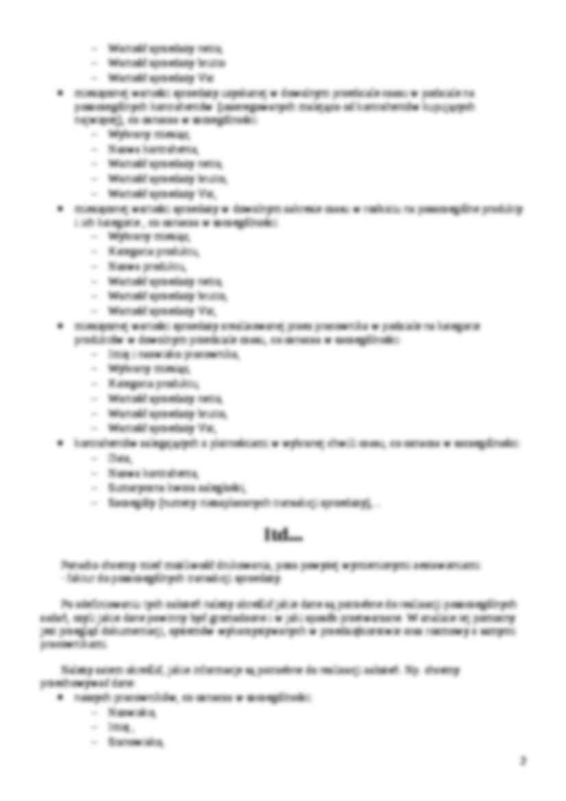 Etapy projektowania bazy danych - strona 2