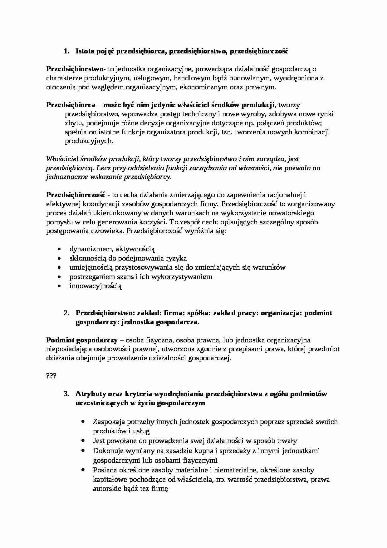 ekonomika - wykłady - prof. Chomątowski - strona 1