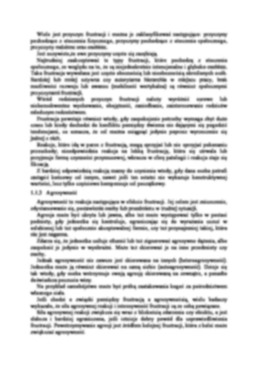 Niepokój, frustracja, agresywność- opracowanie - strona 2