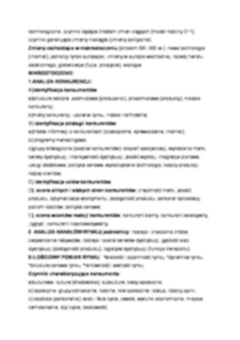 Koncepcja prowadzenia dzialań marketingowych- opracowanie - strona 3