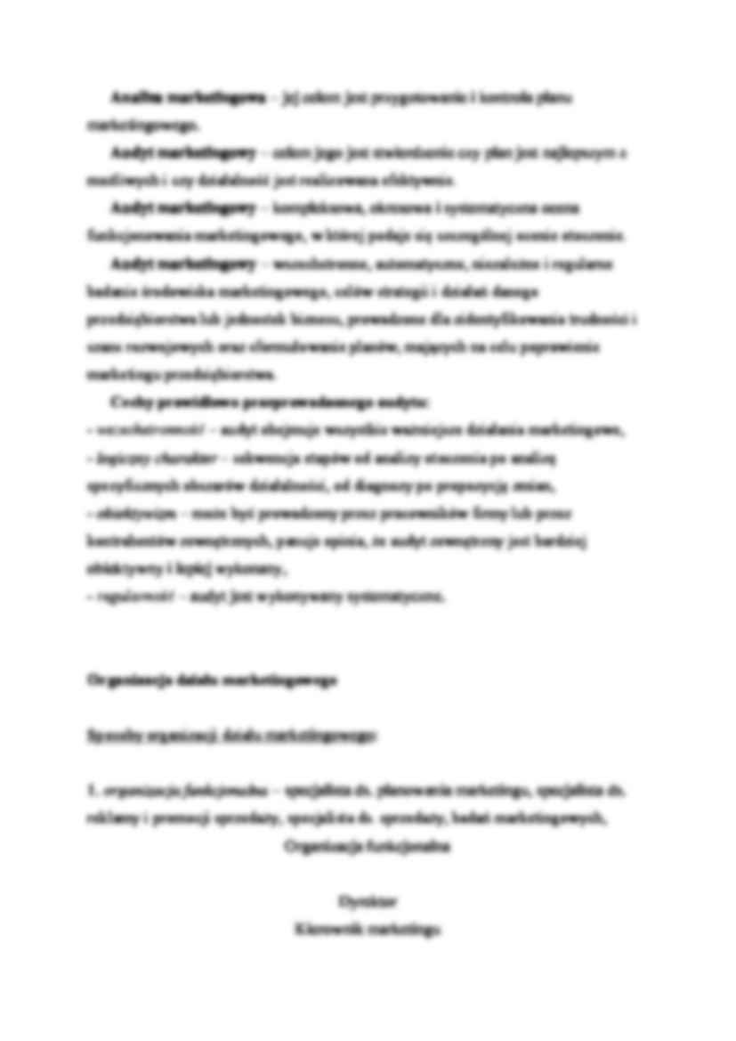 Kontrola marketingowa- opracowanie - strona 2