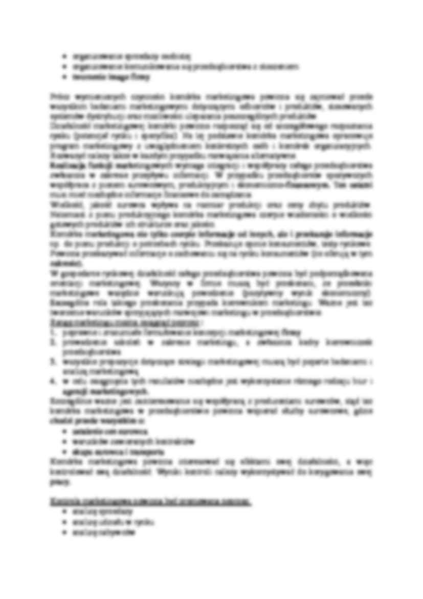 Marketing w przemyśle spożywczym- opracowanie - strona 3