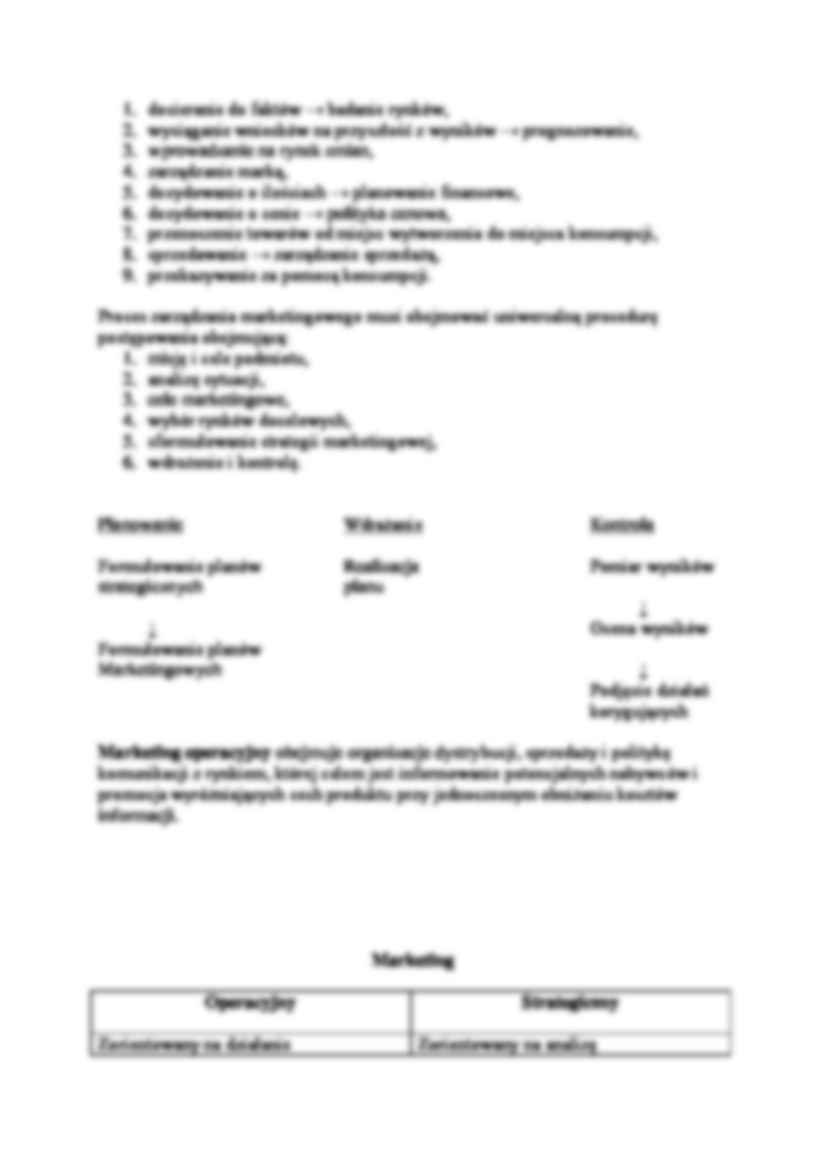 Podstawowe wiadomości o zarządzaniu marketingiem- opracowanie - strona 2