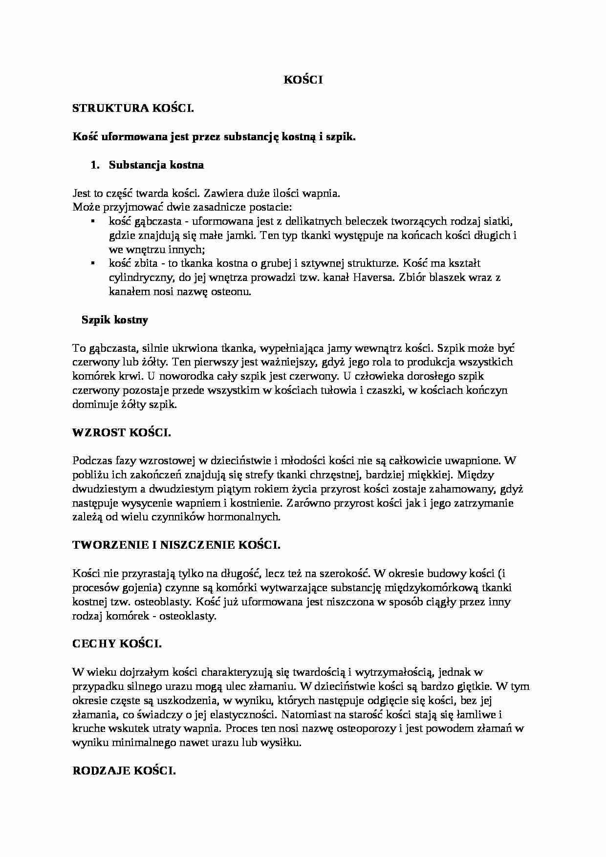 układ kostny referat ćwiczenia - strona 1