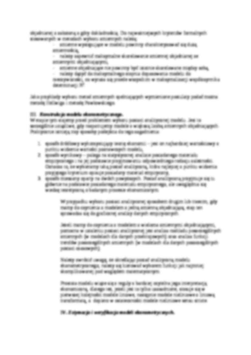 Budowanie modeli ekonometrycznych- opracowanie - strona 3