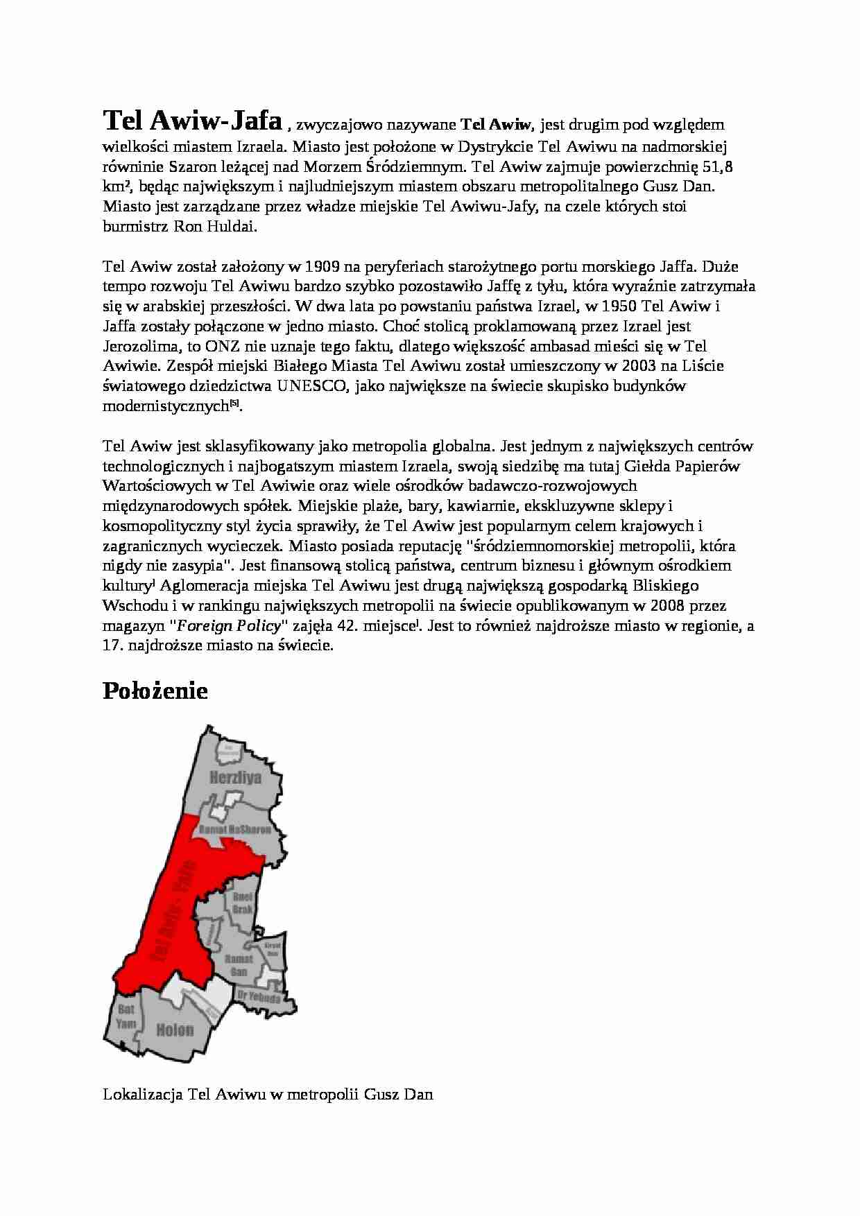 tel awiw referat ćwiczenia - strona 1