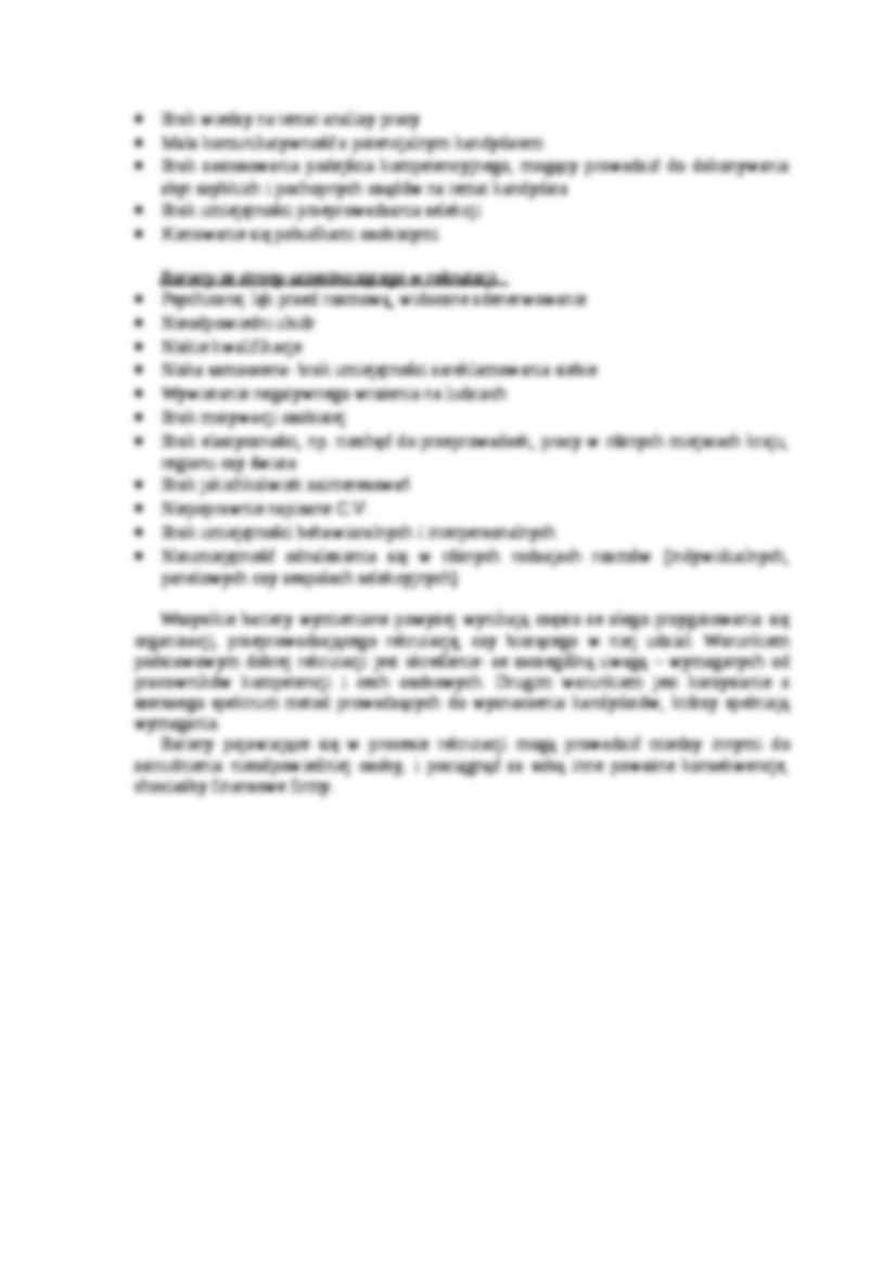 Bariery przy rekrutacji pracowników- opracowanie - strona 2