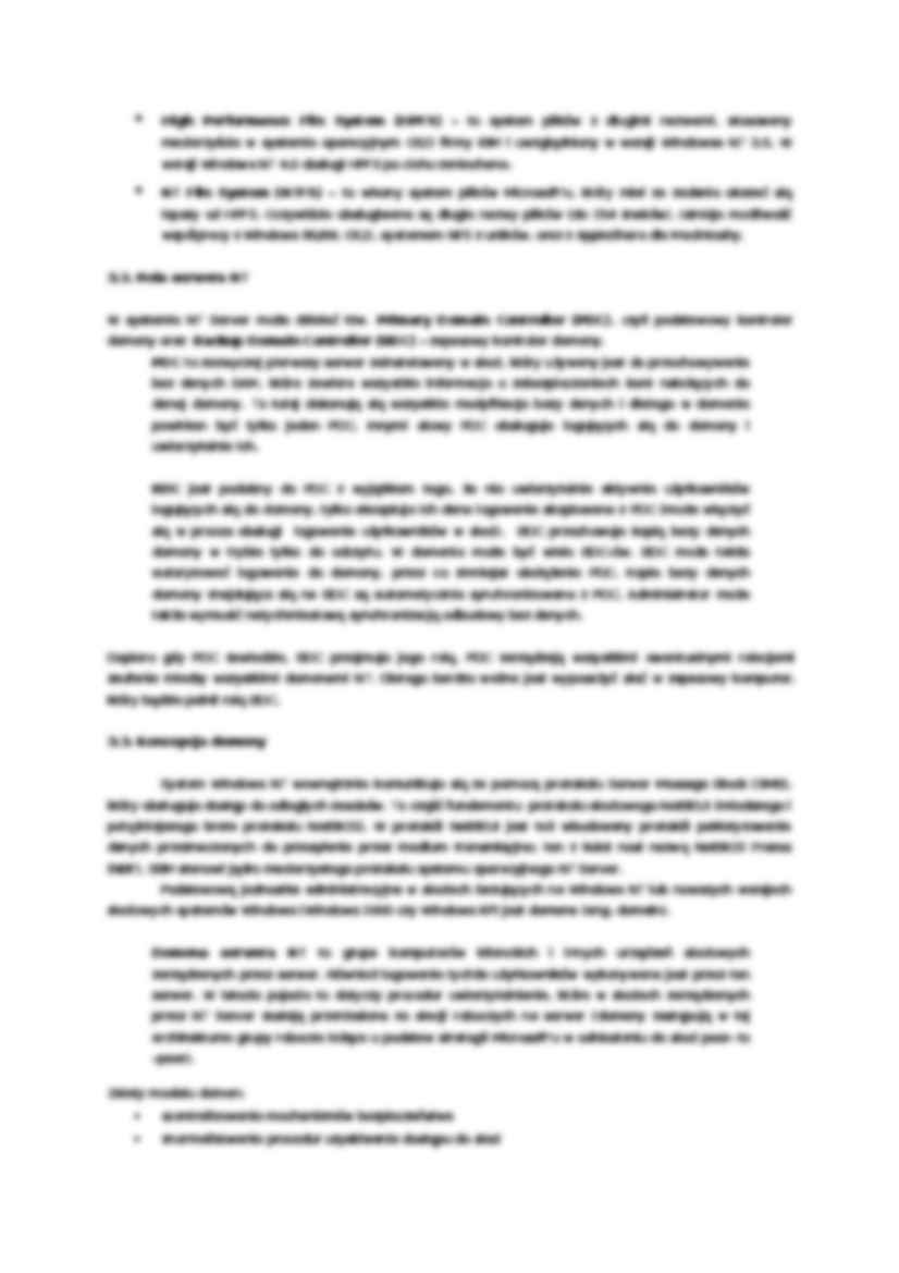 Windows NT server- opracowanie - strona 3