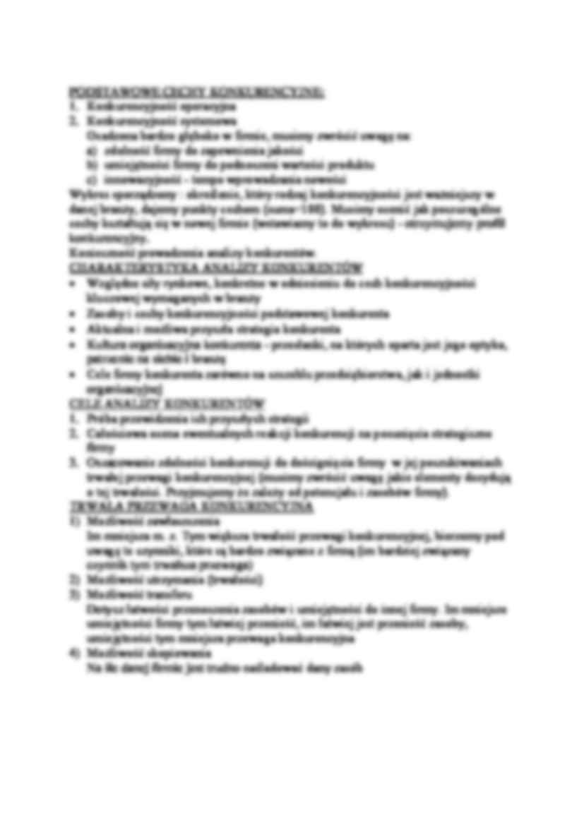Strategiczne opcje konkurencyjne- opracowanie - strona 2