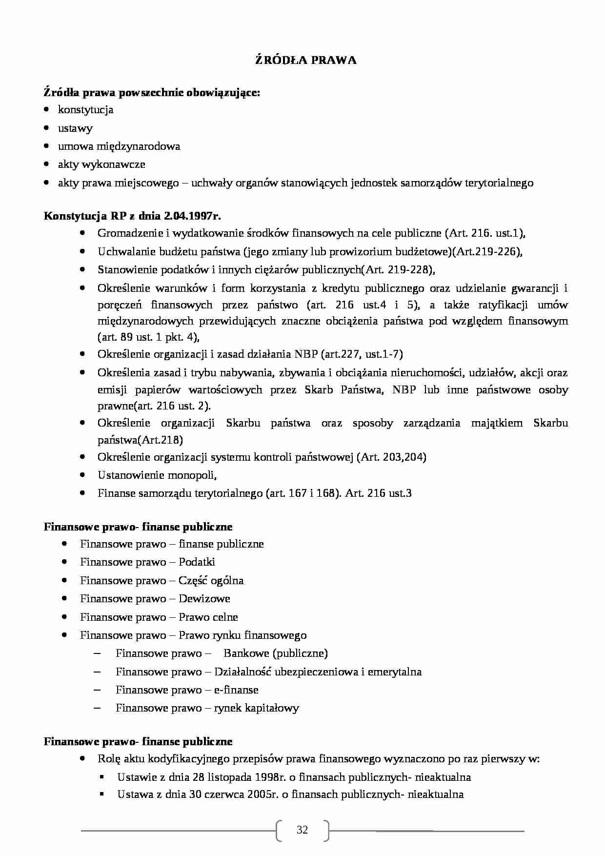 Źródła prawa- opracowanie - strona 1