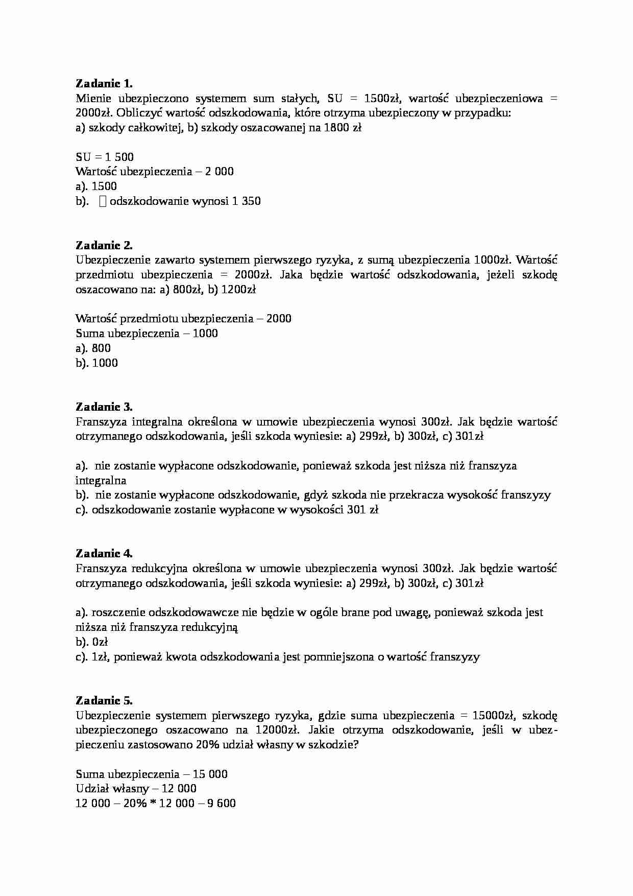 Zadania- opracowanie - strona 1