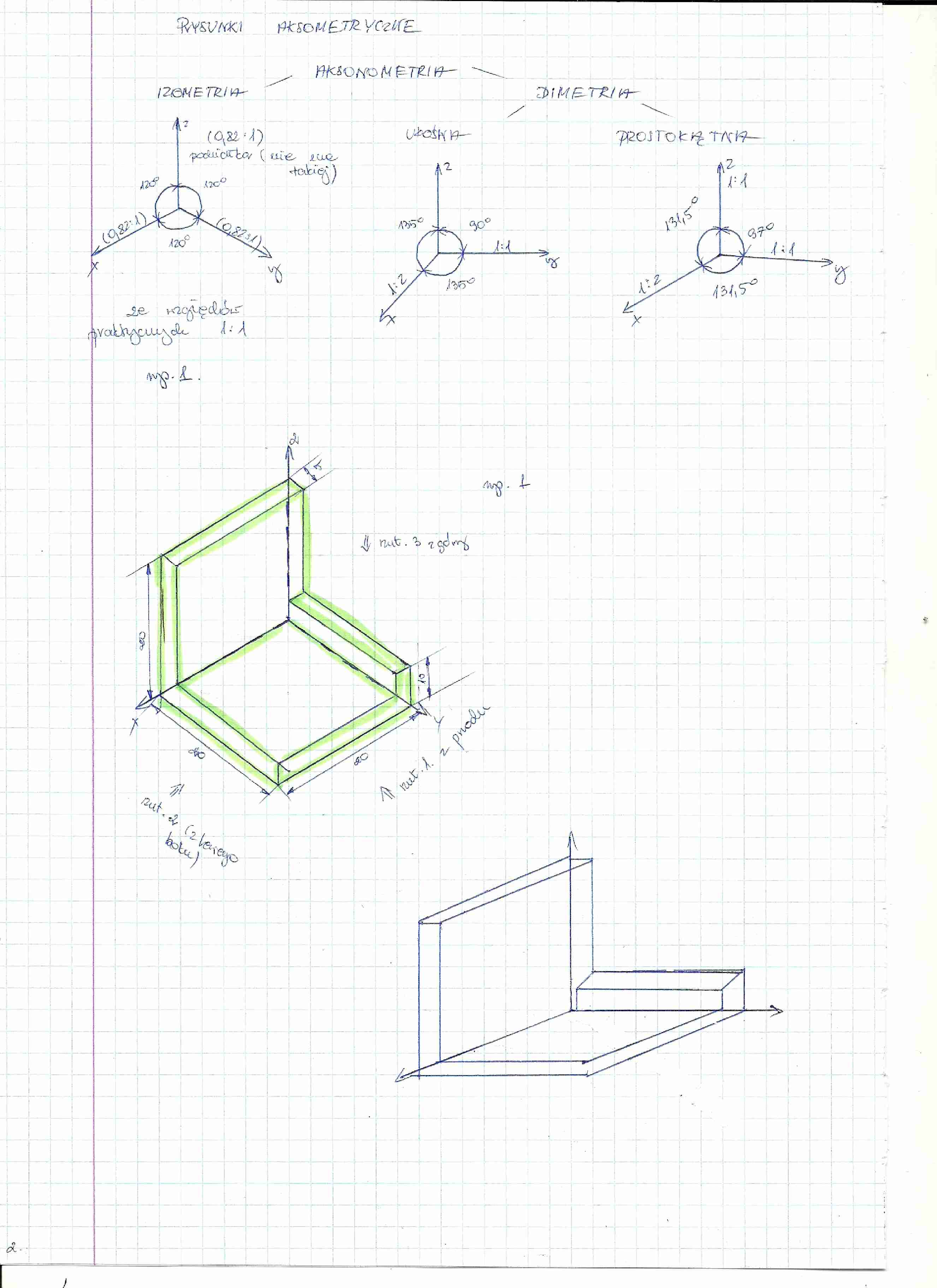 Rysunki aksometryczne-wykłady - strona 1