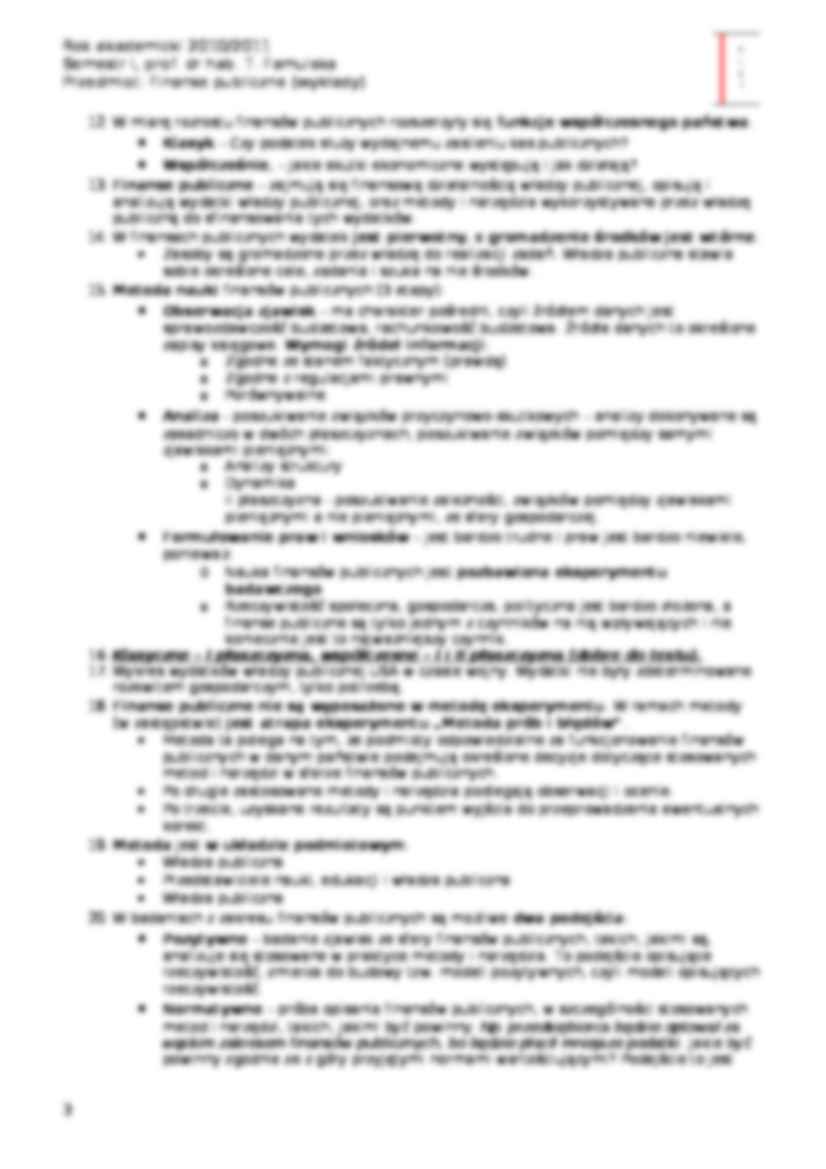Miejsce finansów publicznych w finansach- wykład 2 - strona 3