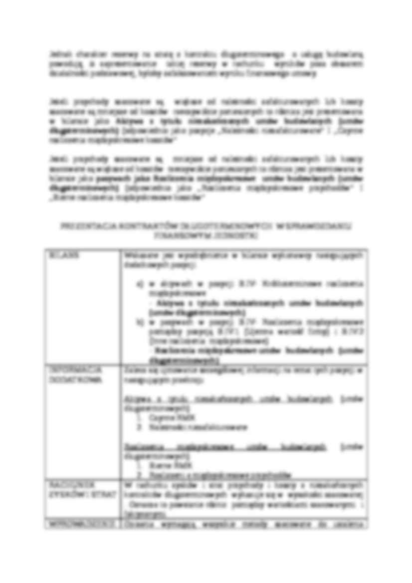 Prezentacja kontraktów długoterminowych w sprawozdaniu finansowym- opracowanie - strona 2