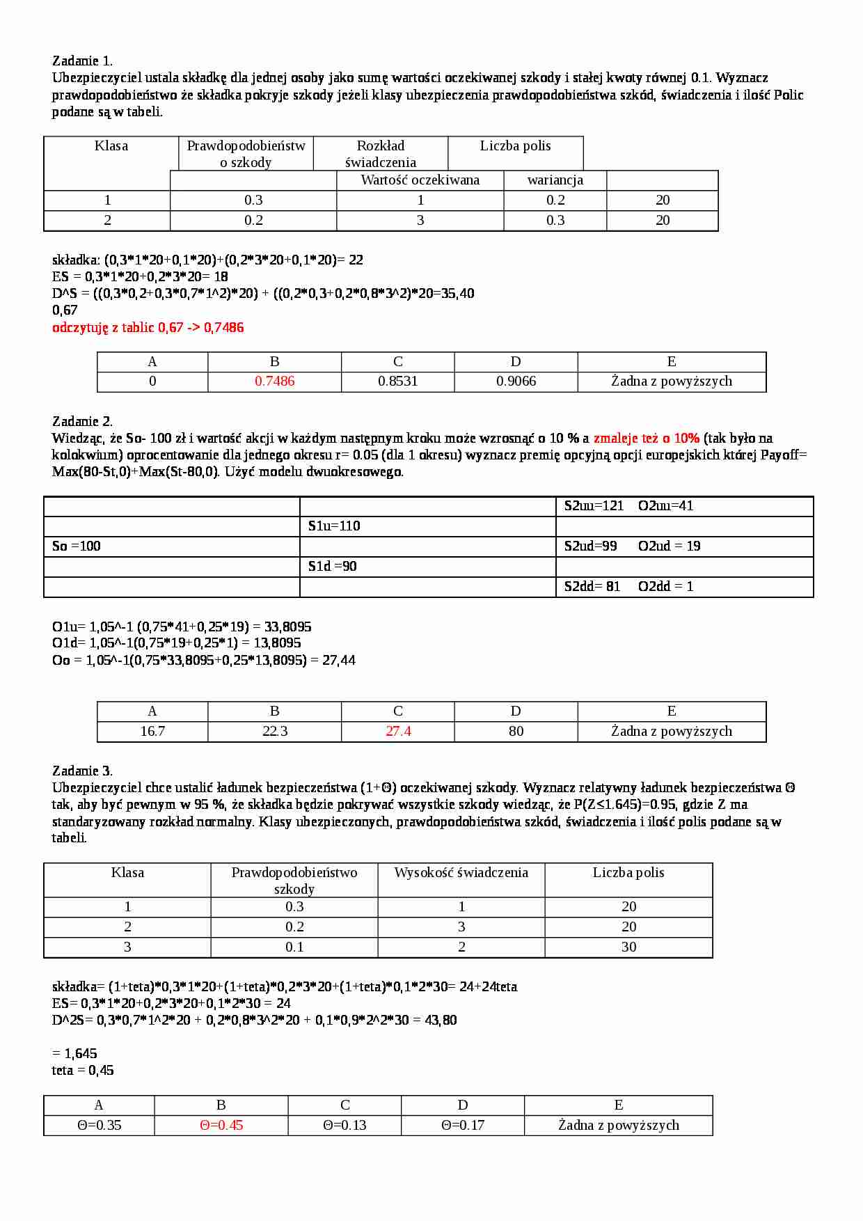 Zadania z kolokwium - strona 1