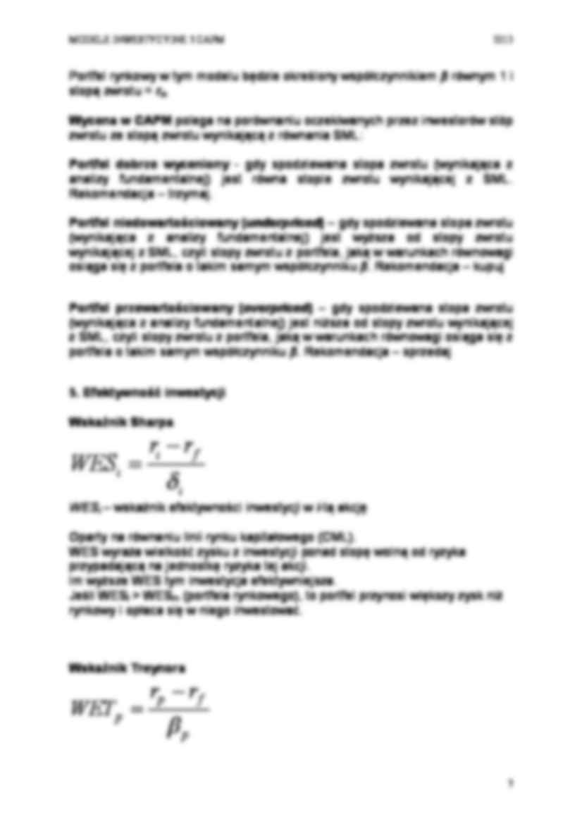 Model CAPM- opracowanie - strona 3