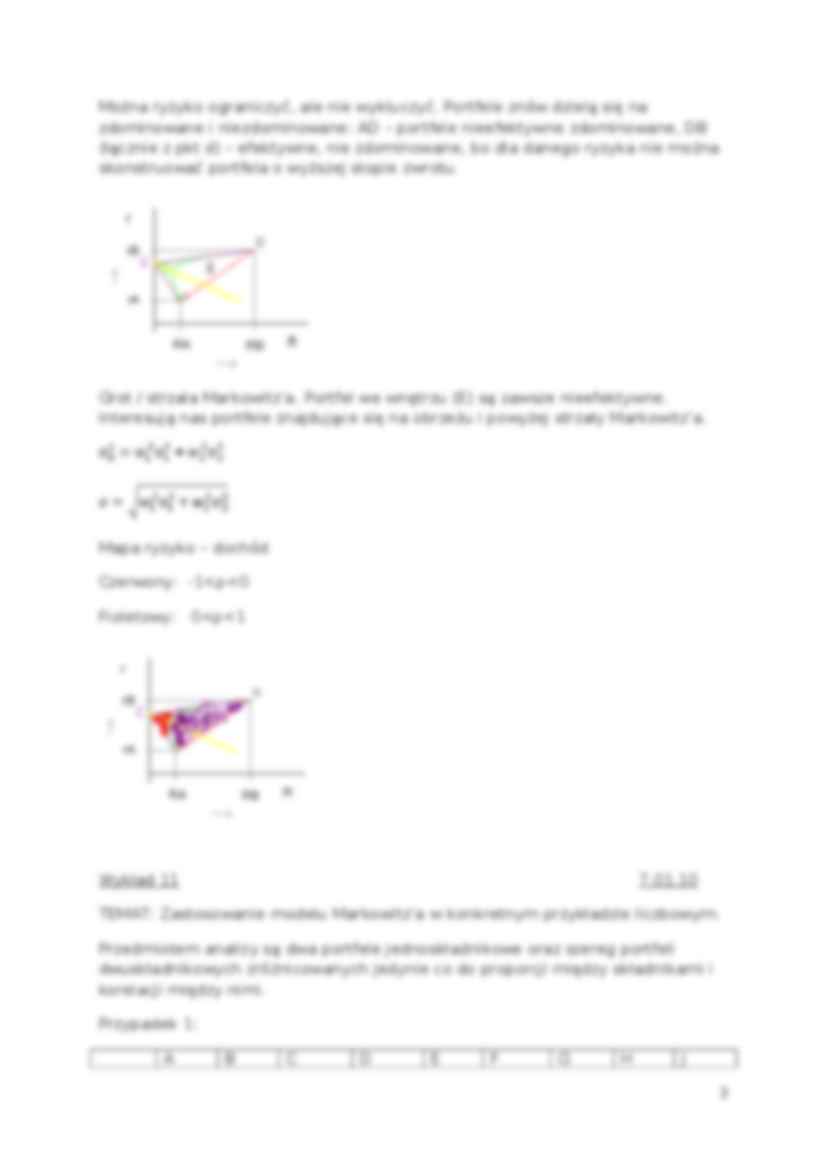 Model Markowitz'a- wykład - strona 3