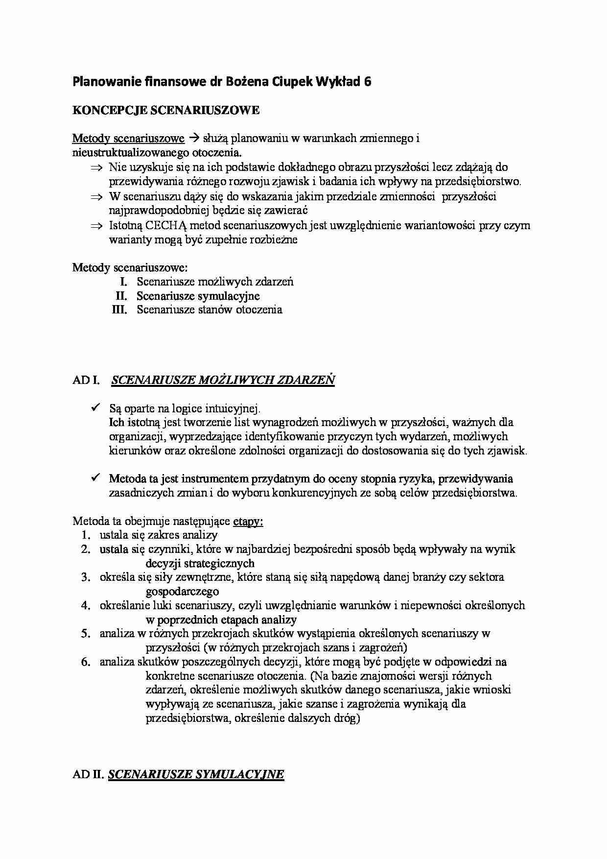 Modelowanie ryzyka walutowego i ryzyka stopy procentowej- wykład 6 - strona 1