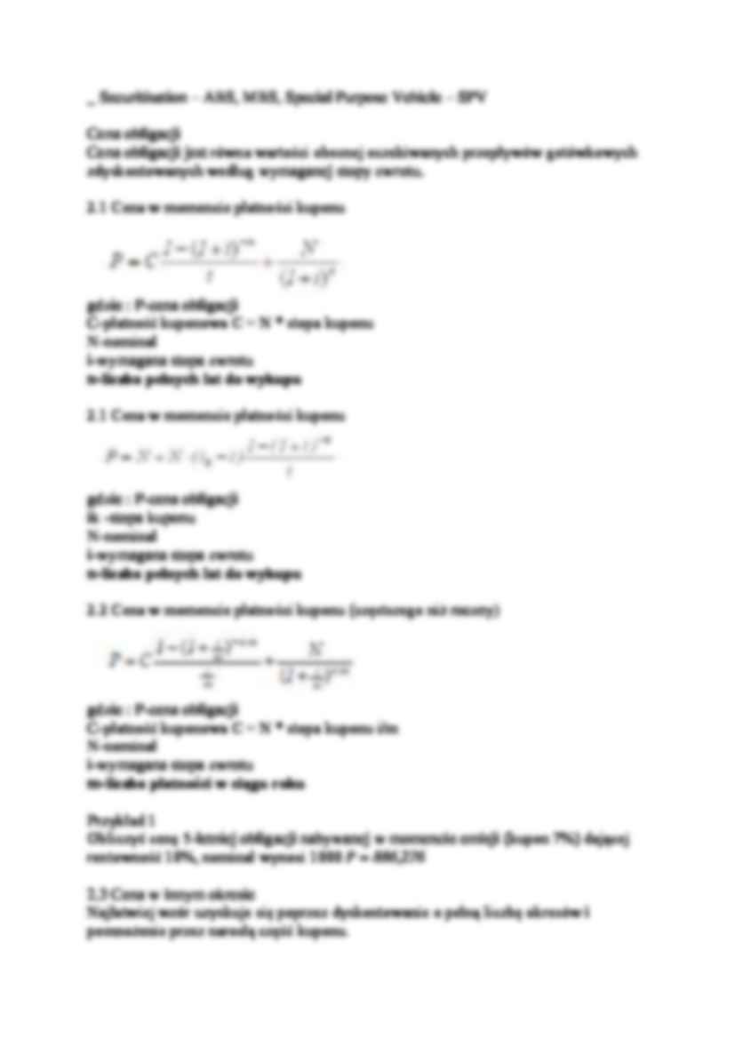 Instrumenty finansowe o stałym dochodzie- wykład 5 - strona 2